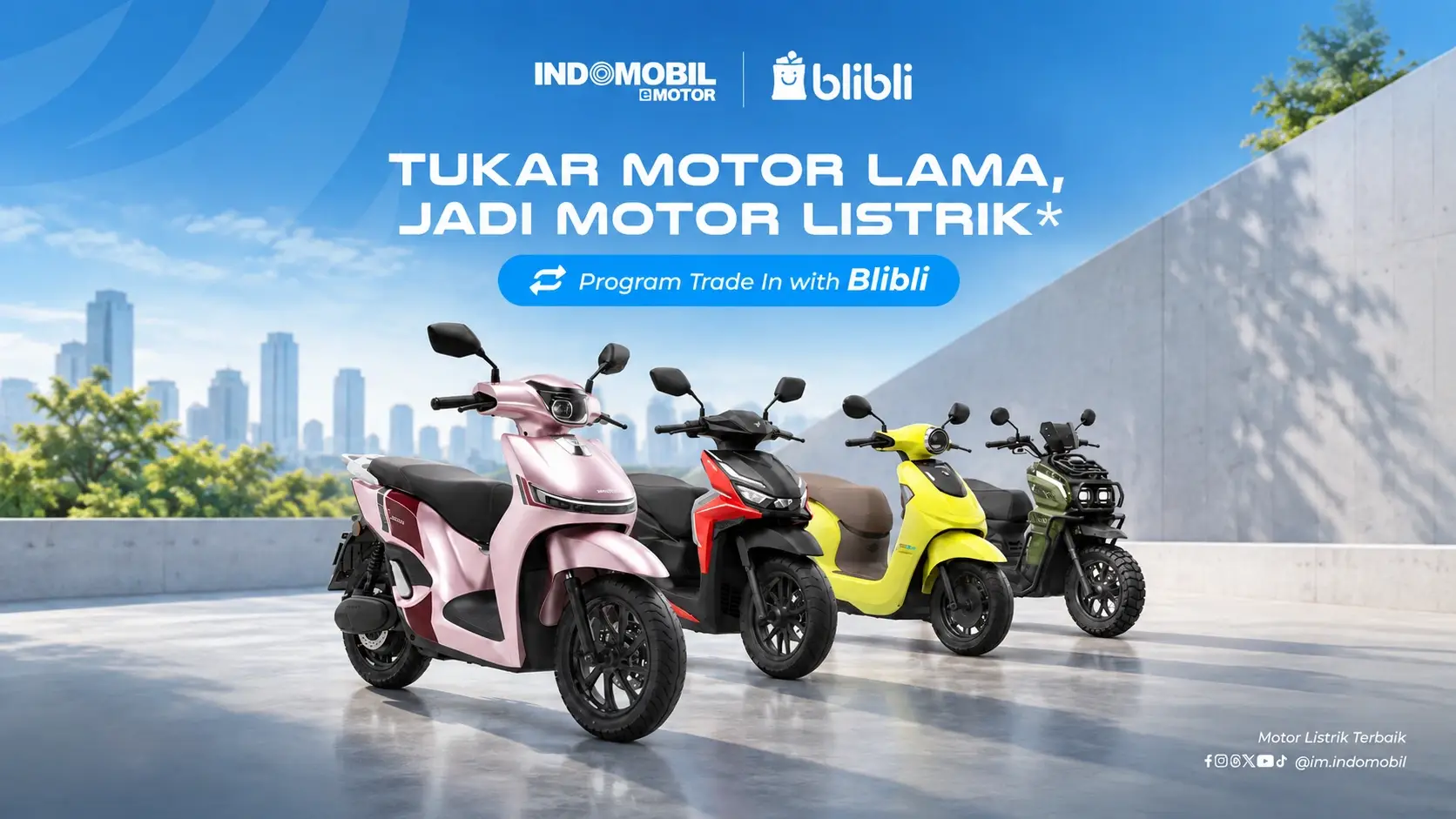 Tukar Tambah Motor Listrik Indomobil eMotor di Blibli: Syarat, Alur, dan Pilihan Unitnya