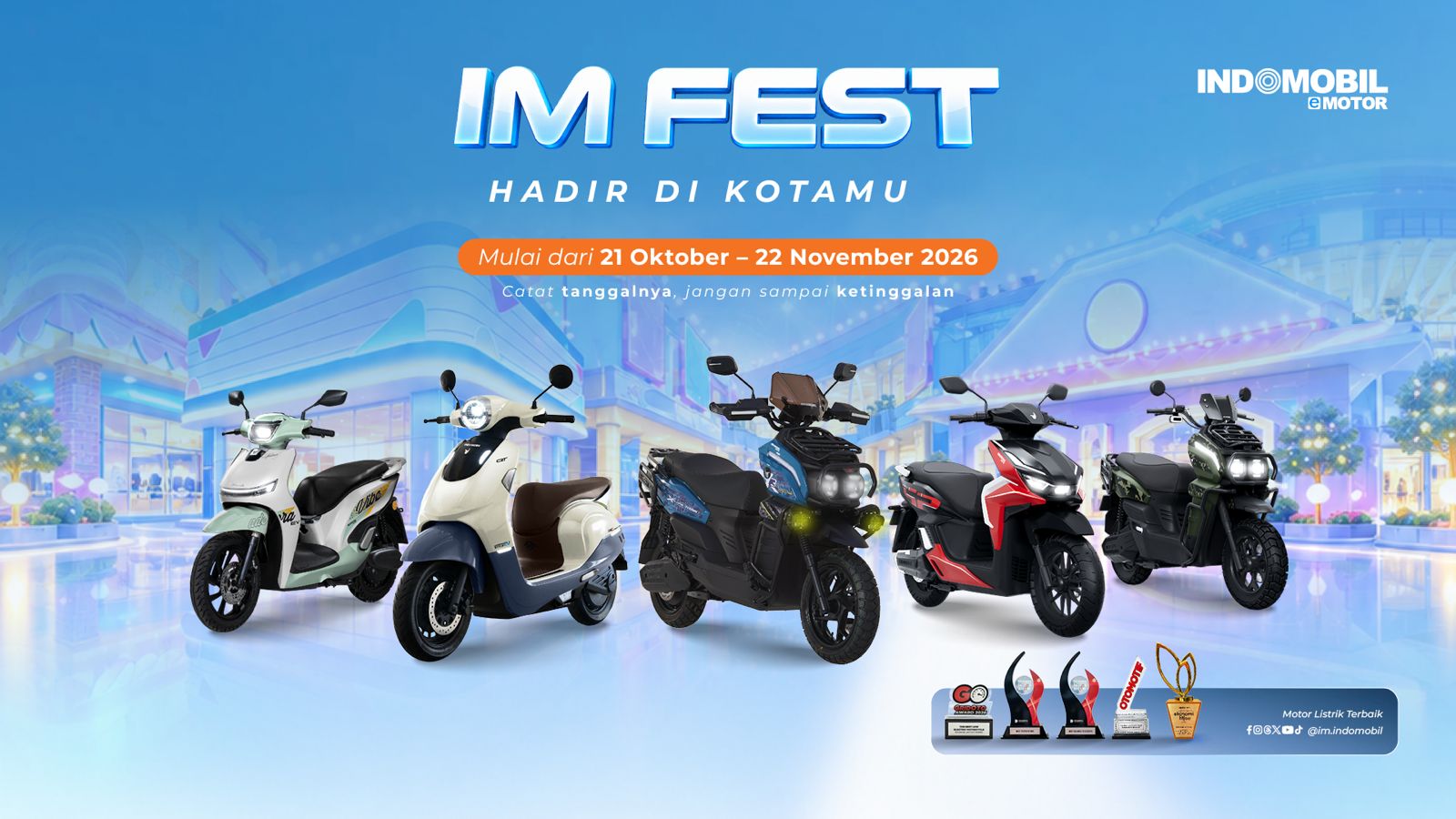 IM FEST 2026 Indomobil eMotor: Pameran Motor Listrik Indomobil eMotor di Berbagai Kota